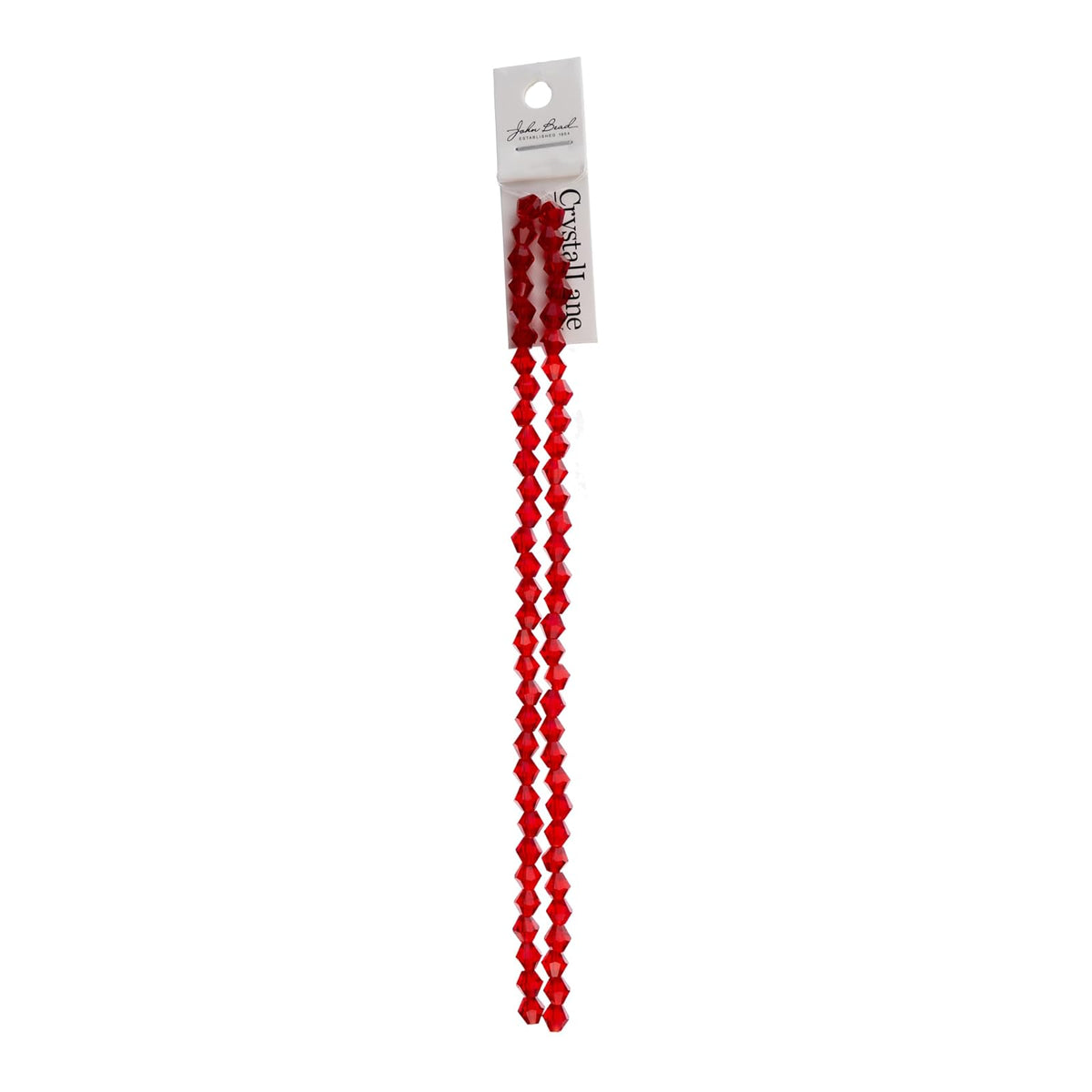 John Bead Craft Bead, 6mm, Transparent Red