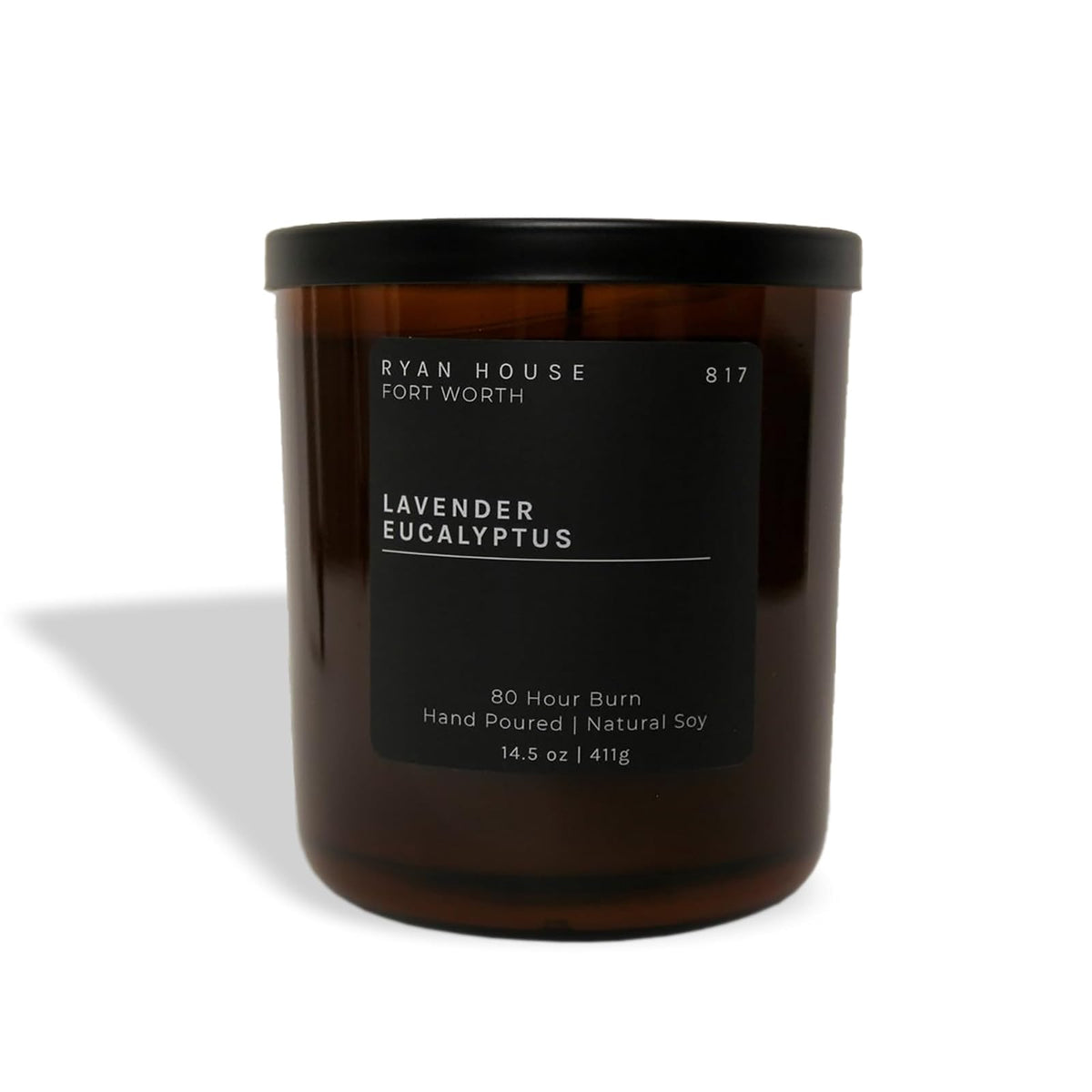 Ryan House Candles Candle, 14.5 Ounce, Black