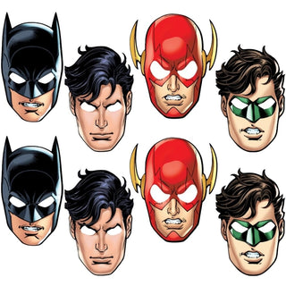 Unique Industries Justice League Party Masks, 8ct