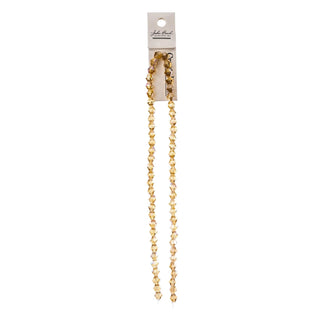 John Bead Craft Bead, 6mm, Transparent Topaz AB