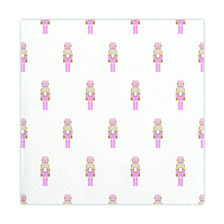 Slant Collections Disposable Napkin, 5" x 5", Nutcracker