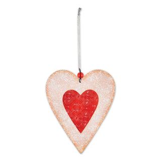 Sunset Vista Designs Hanging Ornament, 10 Inch, Red/White