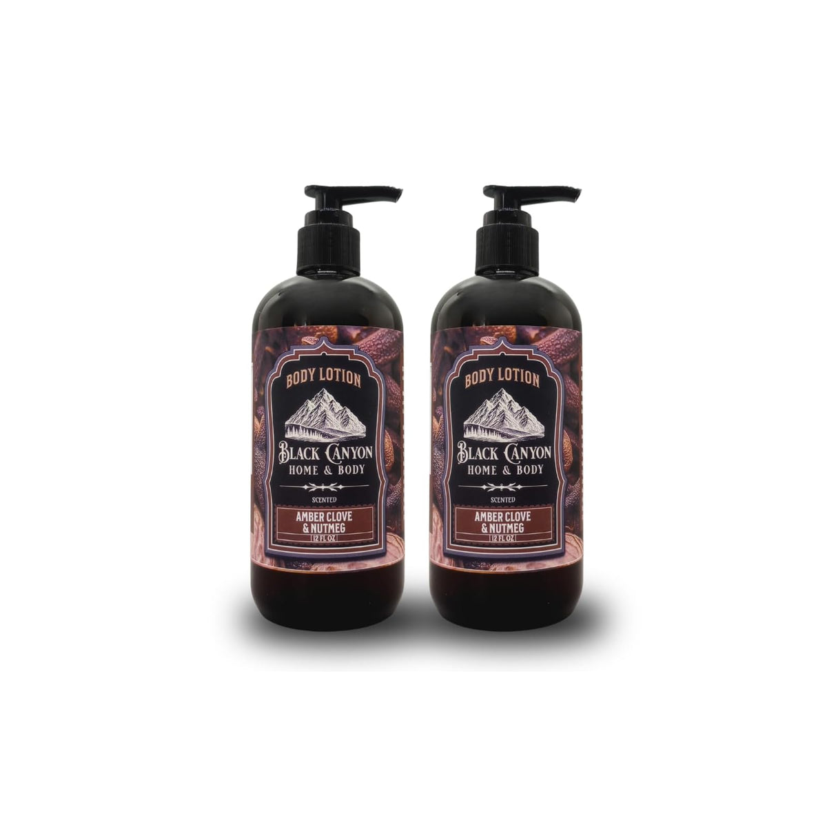 Black Canyon Home and Body Skin Moisturizer, 12 Fl Oz (Pack of 2), Brown