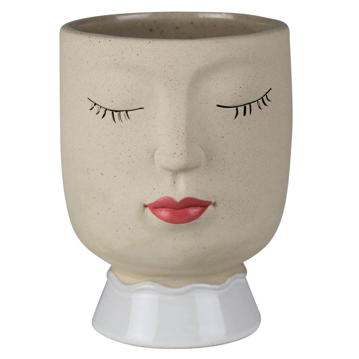 HomArt Lady Decorative Vase, 5.5-inch Height, Ceramic