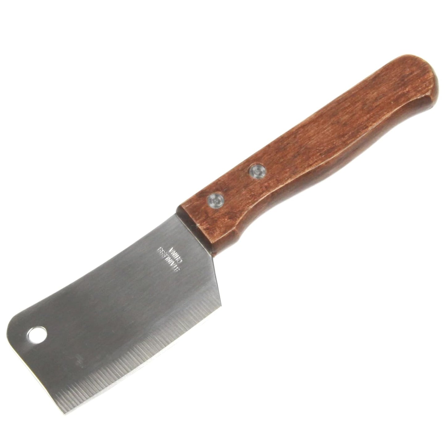 CHEF CRAFT O9874967 Mini Chop Knife, 9" L x 3-1/4" W x 1/2" H, Wood Handle