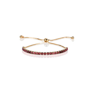 ZAVANA Bracelet, 10 inches, Gold/Red