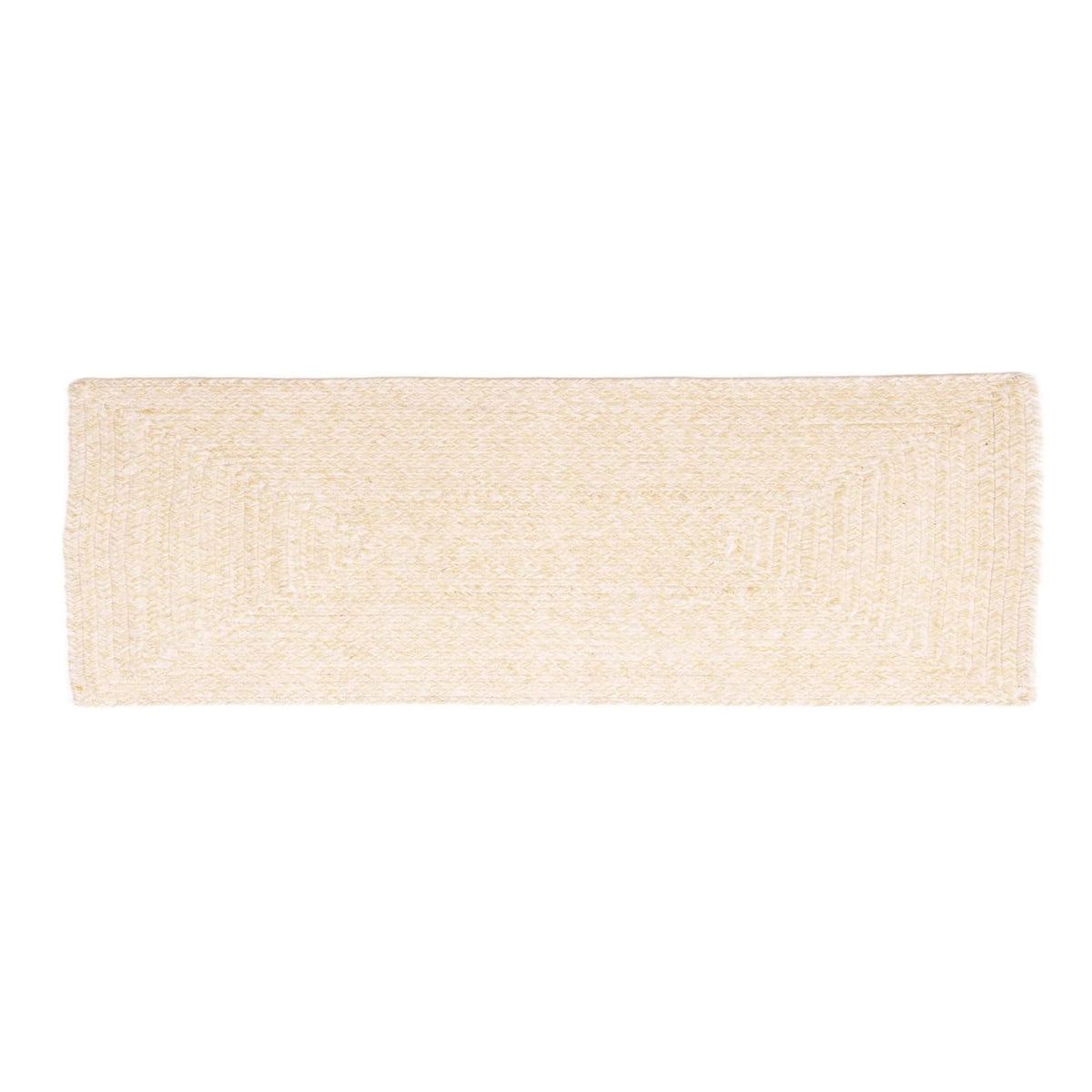 Super Area Rugs Rug, 2' x 6' (Rectangular), Yellow & White