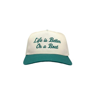 VINTAGE LIFE Hat, Cream/Teal, Cap