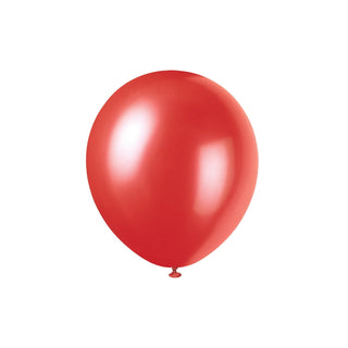 Unique Balloon, 12", Frosted Red