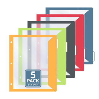 C-Line File Folder, 11.50" x 14.00" x 25.50", Lime Green, Charcoal Gray, Raspber
