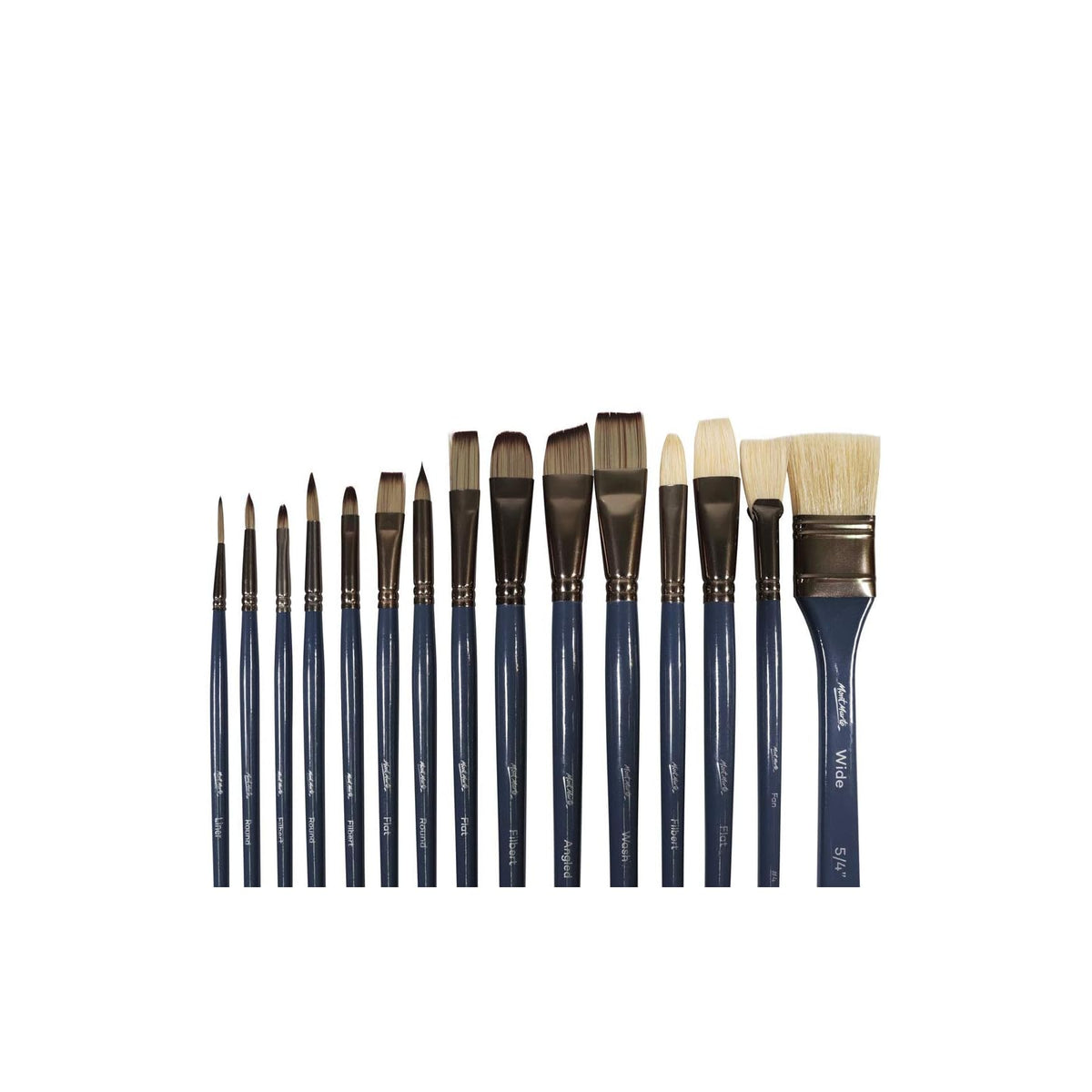 Mont Marte Paint Brush, Large, 15 Piece Premium Brushes
