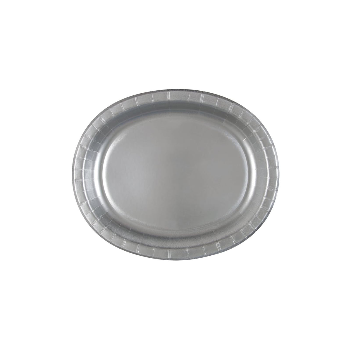 Unique Party Dishware Plate, 12", Silver