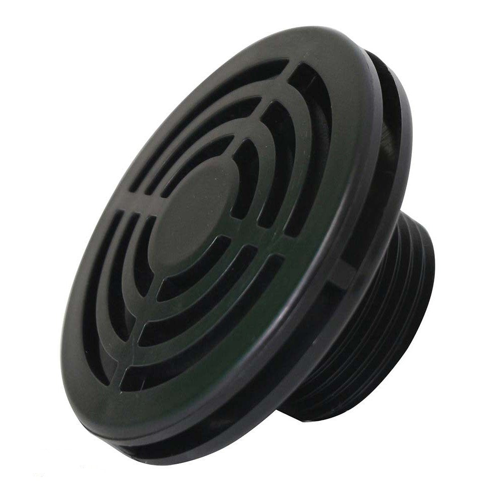 Lifegard Aquatics Low Profile Strainer for Fish Aquariums – High-Impact Resistant Black PVC – Space Saver Strainer to Extend Past The Bulkhead – Reduces Risk of Pump Damage – 1.5 Inch, R441041