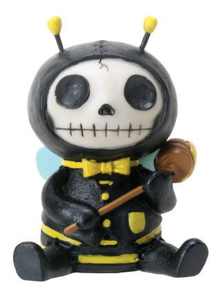 Pacific Trading SUMMIT COLLECTION Furrybones Buzz Signature Skeleton in Bumble Bee Costume Holding a Honey Spoon