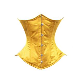 luvsecretlingerie Corset, 3X-Large, Yellow Gold Satin (Normal Torso-fit Well for