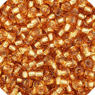 John Bead Craft Bead, 11/0, Silver Lined Gold