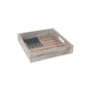 Boston International Tray, 13" x 13" x 2.8", One Flag One Nation