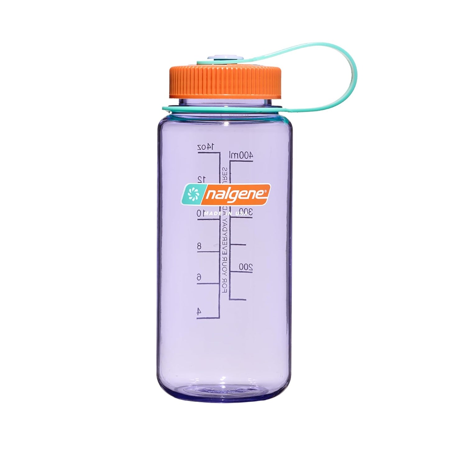 Nalgene Sustain Tritan BPA-Free Water Bottle Made with Material Derived From 50% Plastic Waste, 16 OZ, Wide Mouth, Amethyst