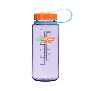 Nalgene Sustain Tritan BPA-Free Water Bottle Made with Material Derived From 50% Plastic Waste, 16 OZ, Wide Mouth, Amethyst
