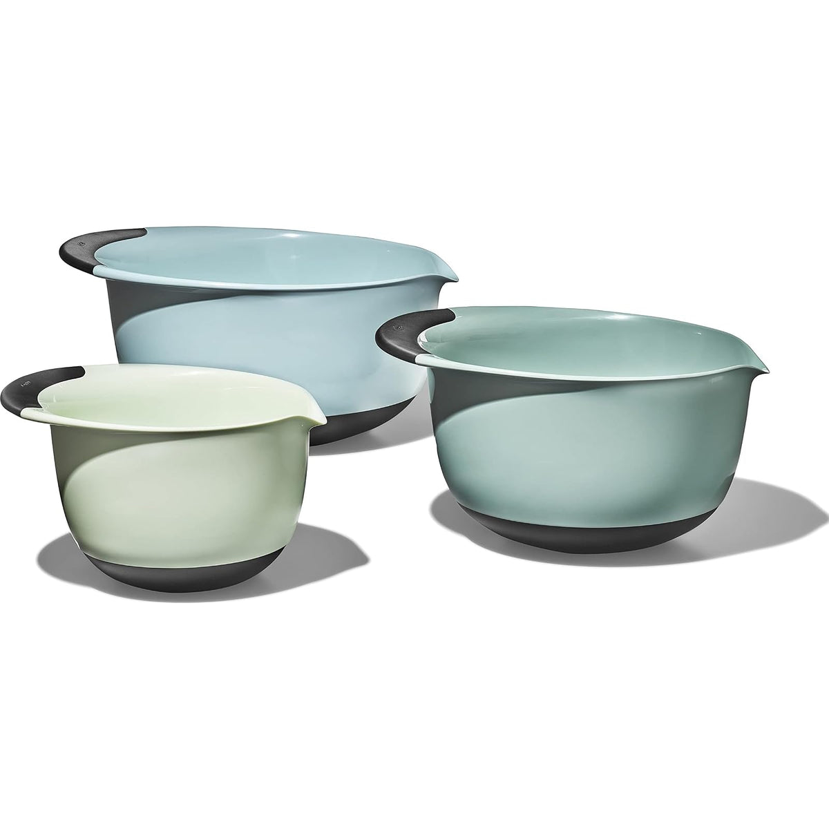 OXO Dishware Bowl, Small, Medium, Large, Blue/Jade/Gray