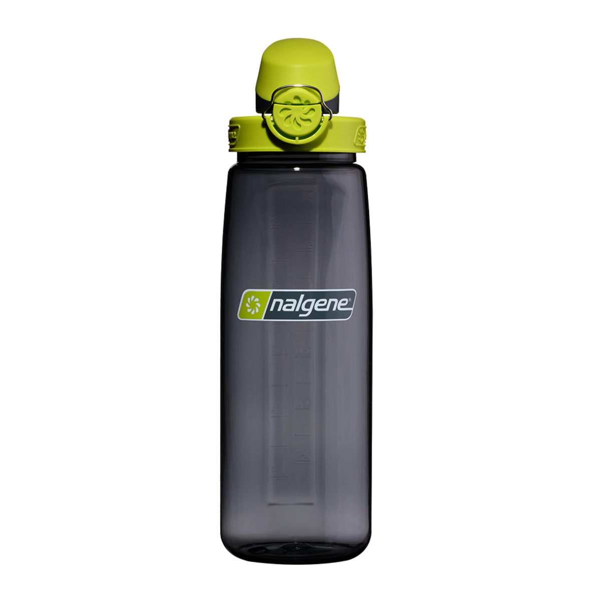 Nalgene Bottle, 24 Ounces, Charcoal with Lime
