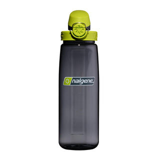 Nalgene Bottle, 24 Ounces, Charcoal with Lime