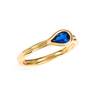 namana Ring, Adjustable, Blue