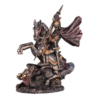 Pacific Trading Giftware St.George Slaying The Dragon Classic Resin Figurine