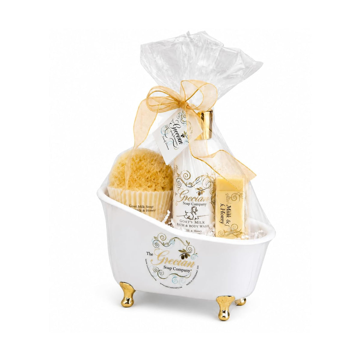 The Grecian Soap Company Bathwater Additive, 1 Ounce (Pack of 4), Milk & Honey
