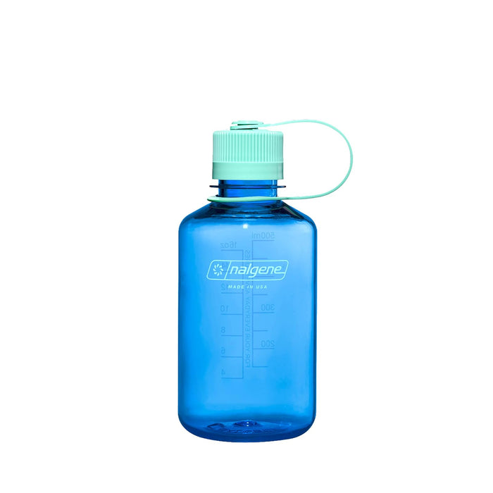 Nalgene Sustain Tritan BPA-Free Water Bottle Made with Material Derived from 50% Plastic Waste, 16 OZ, Narrow Mouth, Cornflower Blue