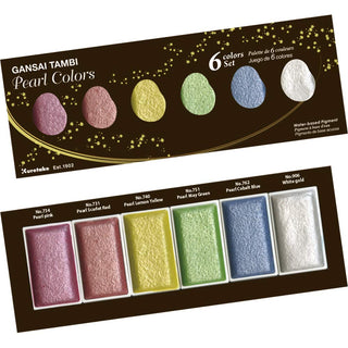 Kuretake Paint, 2.65 Ounce (Pack of 1), 6 colors set