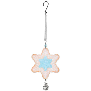 Sunset Vista Designs Hanging Ornament, 15 Inch, White/Blue