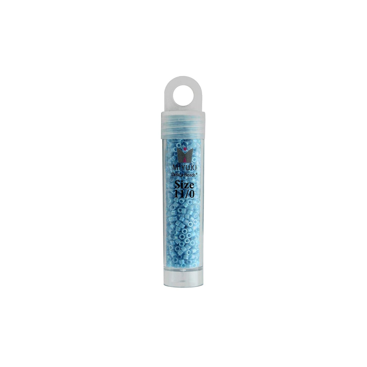 John Bead Craft Bead, Size: 11, Light Blue Opaque AB