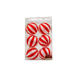 Kurt S. Adler Hanging Ornament, 80MM, Red & White