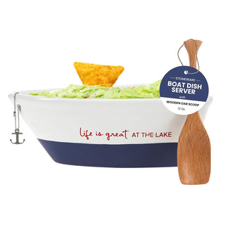 Comfy Hour 12 Oz Boat Serving Dish, Lake House Decor