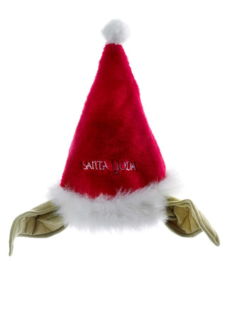 Kurt Adler Star Wars 17-Inch Plush Yoda Santa Hat with Bendable Ears