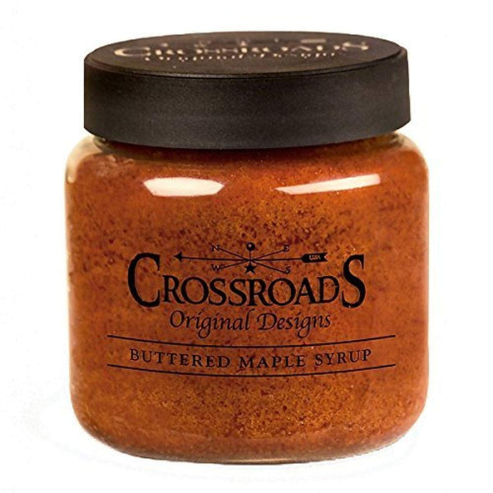 Crossroads Candle 16 Ounce Jar Candle - Buttered Maple Syrup