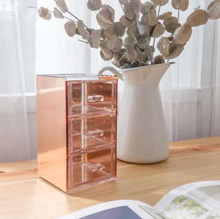 Moosy Life Storage Drawer, 5.7 x 3.1 inches, Rose Gold