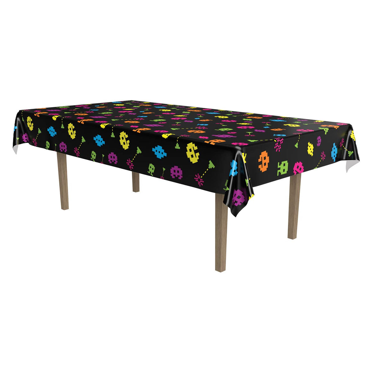 Beistle 80's Tablecover Party Accessory (1 count) (1/Pkg)