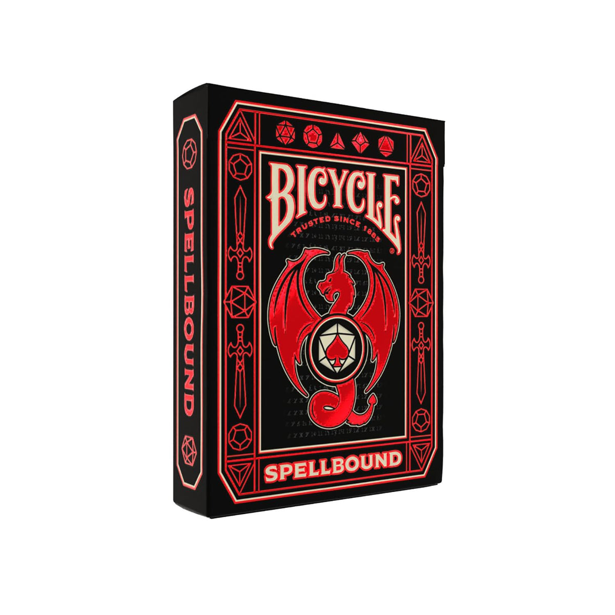Bicycle Tabletop Game, 2.56 x 0.69 x 3.63 inches, Red
