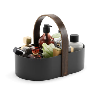 Umbra Caddy, Small, Black/Walnut