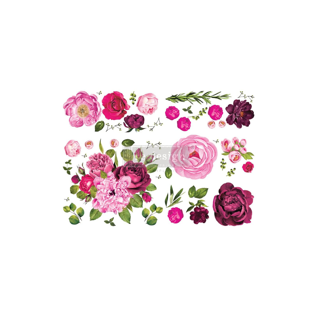 PRIMA MARKETING INC Sticker Decal, Lush Floral I, Lush Floral I