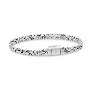 DEVATA Bracelet, S/7.0 Inches, Borobudur 5mm Oval Chain / Push Button Lock