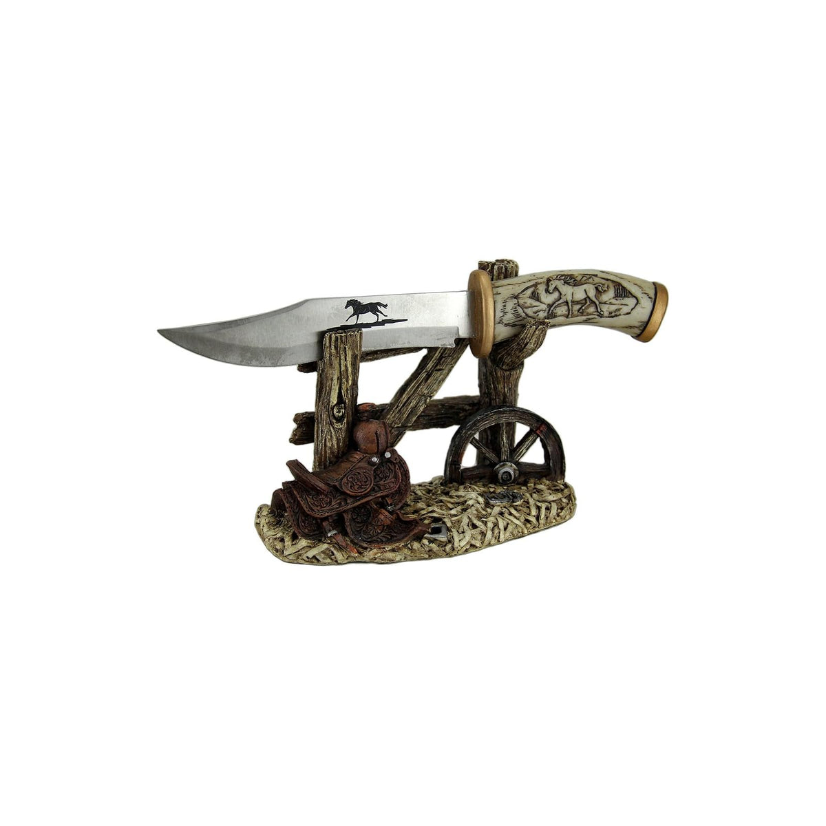 De Leon Knife, brown or bronzer, Western