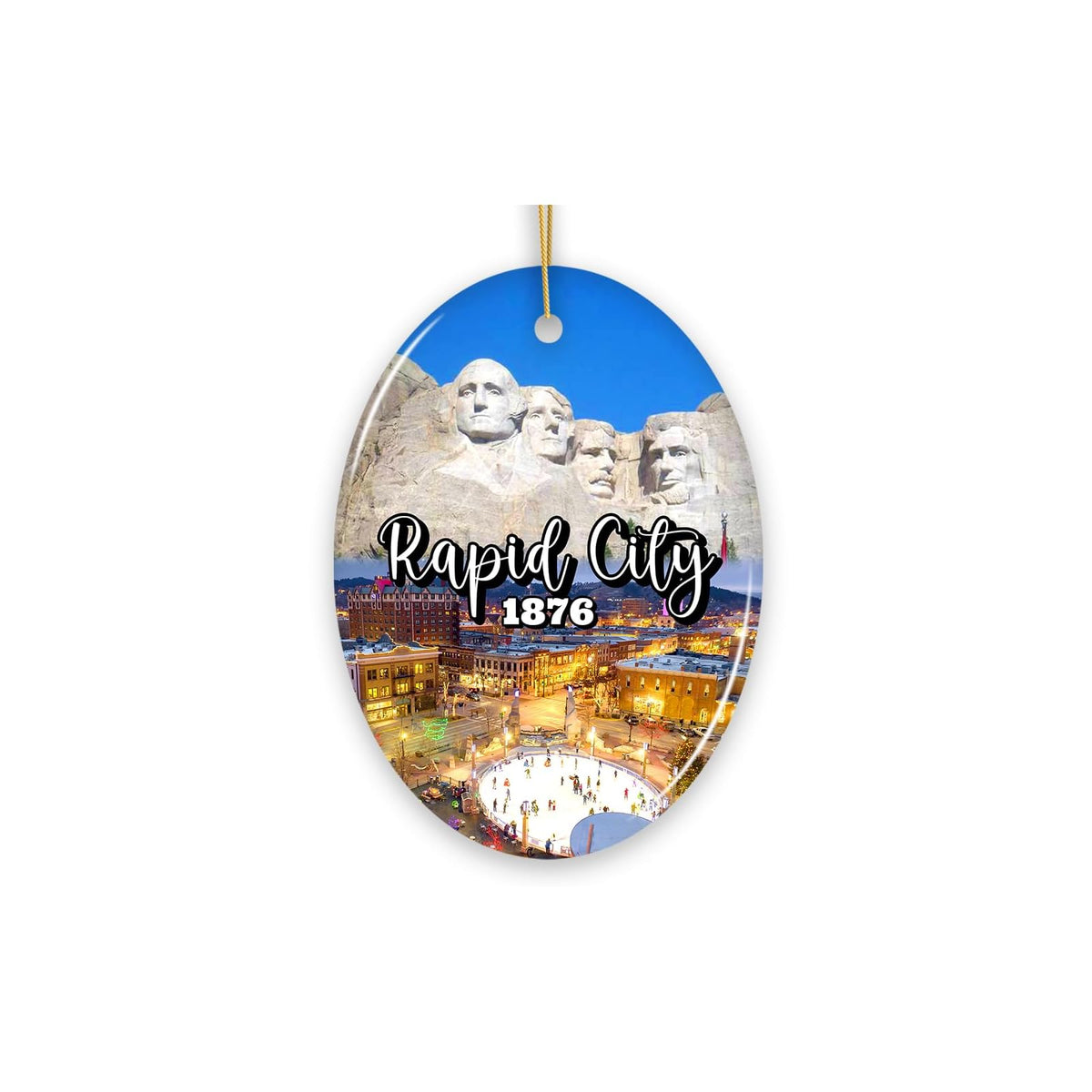 OrnamentallyYou Hanging Ornament, Adventurous Rapid City Christmas Ornament, Sou