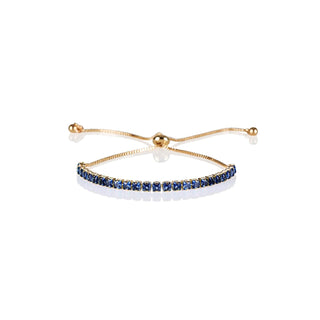 ZAVANA Bracelet, Adjustable, Gold/Blue