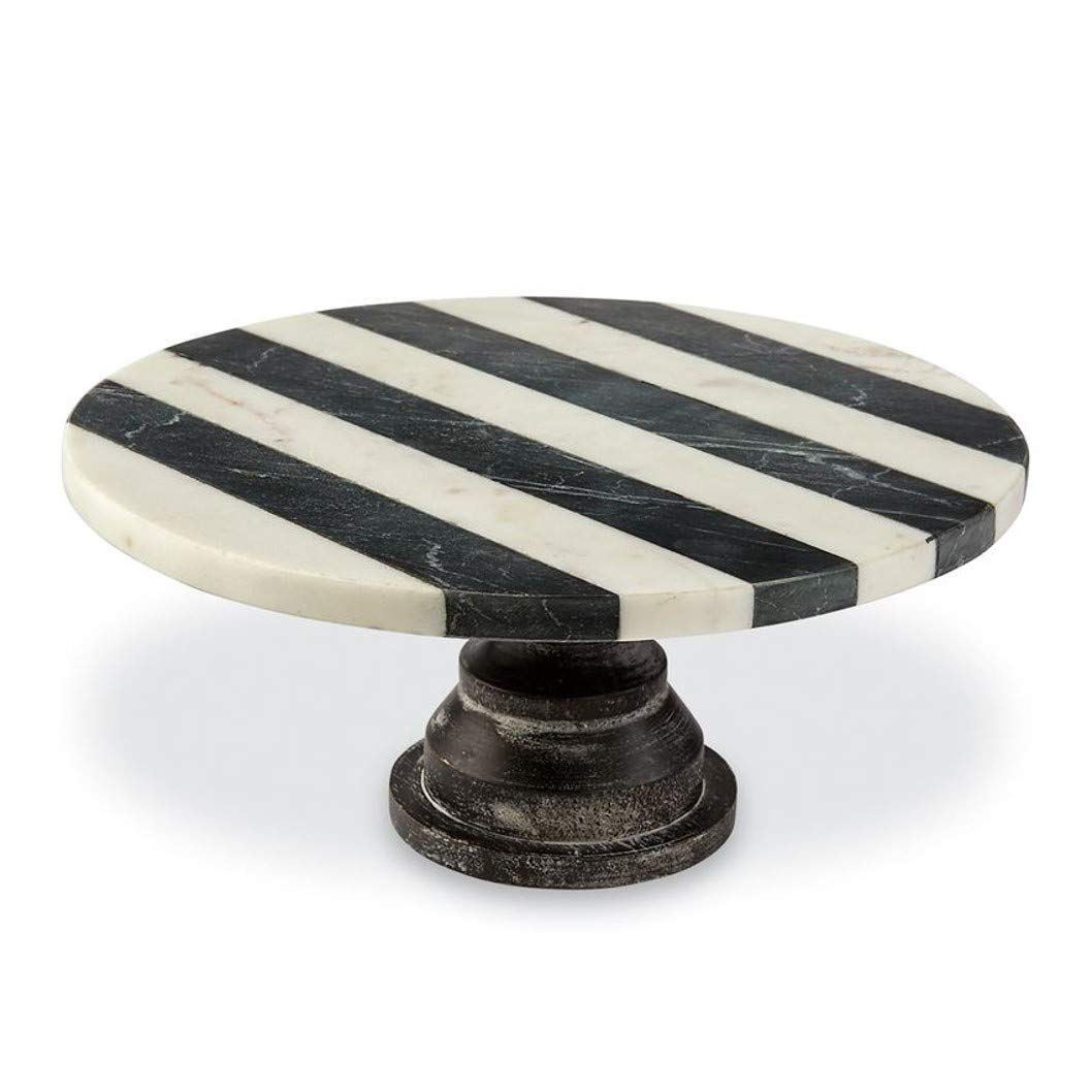 Mud Pie Item Stand, 5 1/2" x 10" dia, White, Black