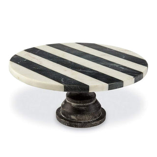 Mud Pie Item Stand, 5 1/2" x 10" dia, White, Black