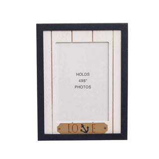 Beachcombers Picture Frame, Blue, Rustic