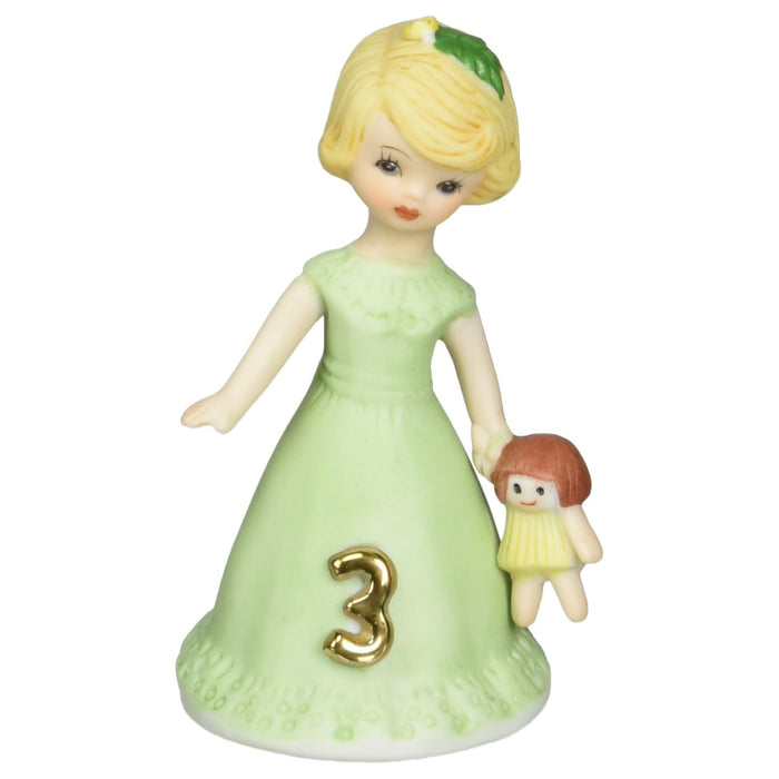 Enesco Figurine, 3.25 inches, Golden,green
